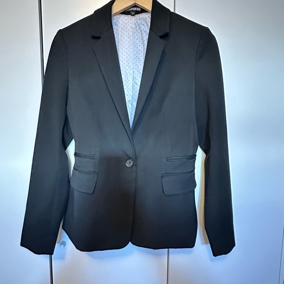 Express fitted one-button blazer size 8 - Picture 3 of 5